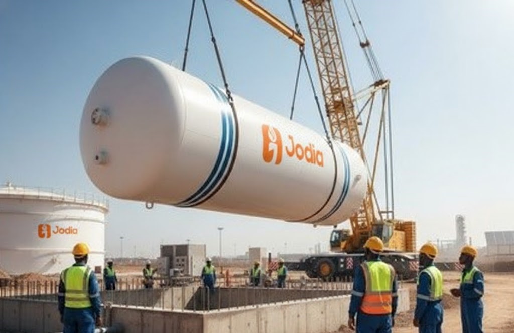 Diesel storage tank installation site